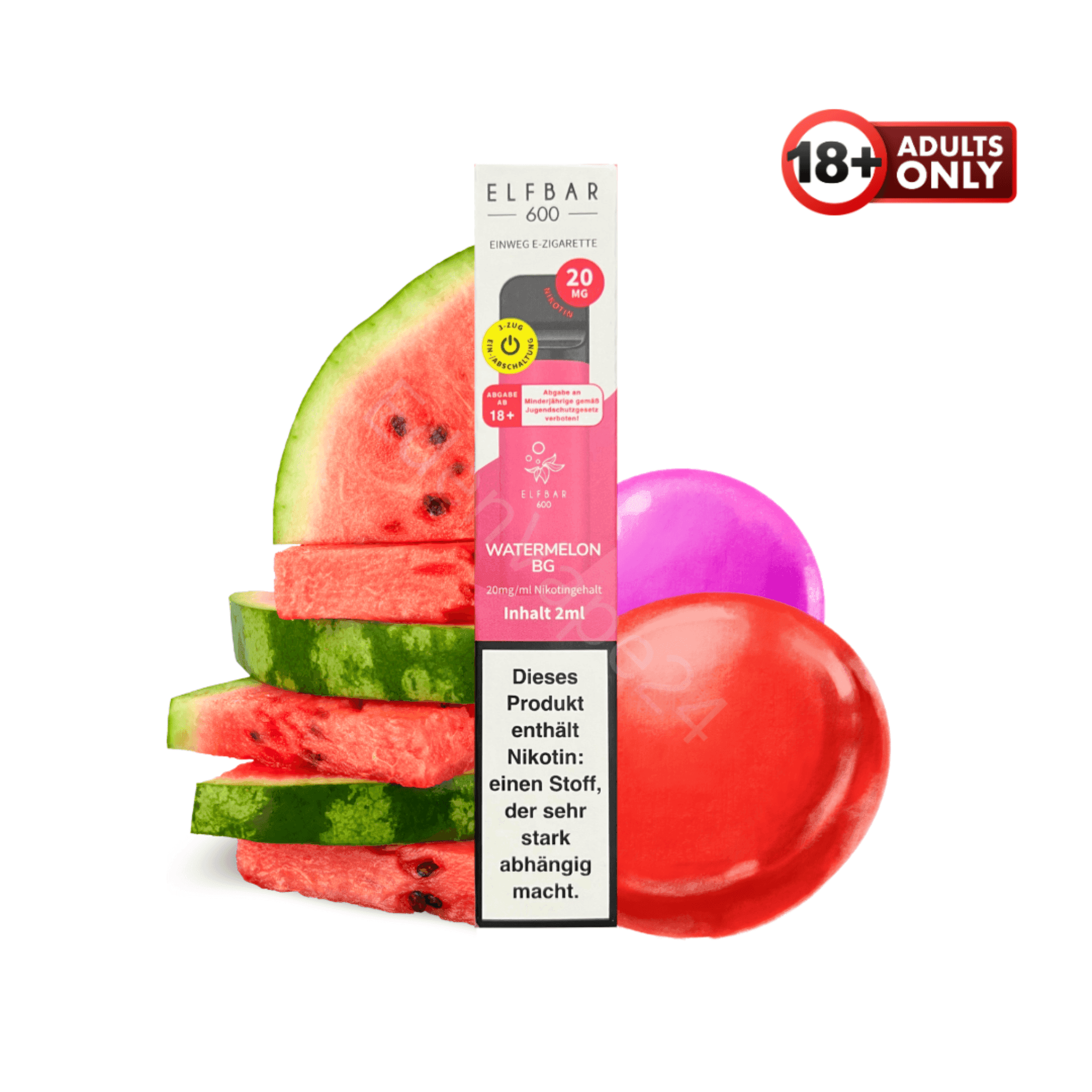 Elfbar 600 - Watermelon BG - EdenVape24
